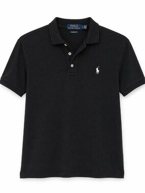 Polo Ralph Lauren Black Polo Shirt Men’s Medium Classic Fit Preppy Old Money